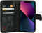 Mobiparts Excellent Wallet Case 2.0 - Flip cover - Echt leder - Zwart