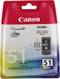 Canon CL-51 - Cartridge - 21 ml - 545 Paginas Kleur (1 stuk)