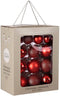 Mica Decorations Kerstballen Set - 26 Stuks - Ø7 cm - Glas - Rood