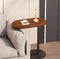 Ceruzo Bijzettafel - C Shape - Metaal en MDF - Bruin - 45x28x60 cm