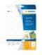 Herma 5066 - Zelfklevende etiketten A4 - 40mm rond - Wit (25 vel)
