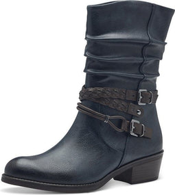 MARCO TOZZI 25316 - Dames Laarzen - Maat 38 - Imitatieleer - NAVY COMB