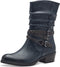 MARCO TOZZI 25316 - Dames Laarzen - Maat 38 - Imitatieleer - NAVY COMB