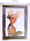 Thea Gouverneur - Borduurpakket met telpatroon - 947 - Voorgesorteerde DMC Garens - Balinese Danser (wit) - Linnen - 38 cm x 59 cm