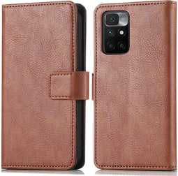 iMoshion Hoesje Geschikt voor Xiaomi Redmi 10 Hoesje Met Pasjeshouder - iMoshion Luxe Bookcase - Bruin