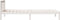 vidaXL - Bedframe - extra - lang - zonder - matras - grenenhout - wit - 100x220 - cm