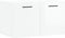 vidaXL - Wandkast - 60x36,5x35 - cm - bewerkt - hout - hoogglans - wit