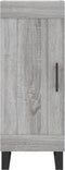 vidaXL - Dressoir - 34,5x34x90 - cm - bewerkt - hout - grijs - sonoma - eikenkleurig