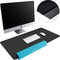 imoshion Bureau Onderlegger - 90 x 45 cm - Hoogwaardig kunstleer - Bureau Accessoires - Bureau Organizer - Antislip Muismat XXL - Inclusief draagriem - Zwart