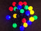 Feestverlichting lichtsnoer gekleurde lampbolletjes 10 meter - Binnen/buiten verlichting priksnoer - Gekleurde LED feestlampjes
