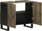 vidaXL - Wastafelkast - 62x33x58 - cm - massief - mangohout - zwart