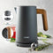 DOMO DO9268WK - Waterkoker - 1,7L 360° draaibaar - Grijs met houtlook