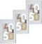 Houten fotolijst - wit - 50 x 70 cm - fotolijstje - met passe-partout - decoratie