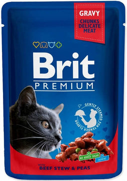 BRIT Premium Cat Beef Stew&Peas - nat kattenvoer - 100g
