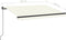 vidaXL - Luifel - handmatig - uittrekbaar - 350x250 - cm - crèmekleurig