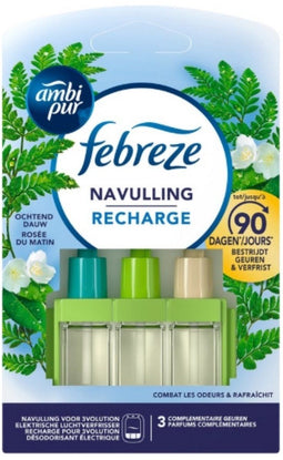 Ambi Pur 3Volution - Navulling Luchtverfrisser - Ochtend Dauw - 20ML
