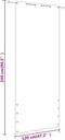 vidaXL - Balkonscherm - 120x240 - cm - oxford - stof - taupe