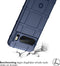 iMoshion Hoesje Geschikt voor Google Pixel 8 Pro Hoesje Siliconen - iMoshion Rugged Shield Backcover - Donkerblauw