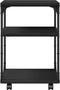 vidaXL - Printerkastje - 3-laags - 43x48x64 - cm - bewerkt - hout - zwart