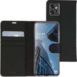 Accezz Hoesje Geschikt voor Motorola Moto G32 Hoesje Met Pasjeshouder - Accezz Wallet Softcase Bookcase - Zwart