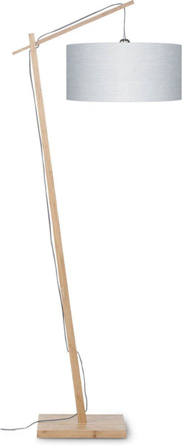 GOOD&MOJO Vloerlamp Andes - Bamboe/Lichtgrijs - 72x47x176cm - Scandinavisch,Bohemian - Staande lampen voor Woonkamer - Slaapkamer