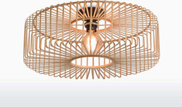 GOOD&MOJO Plafonniere Bromo - Bamboe - Ø60cm - Scandinavisch,Bohemian