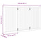 vidaXL - Hondenhek - inklapbaar - 3 - panelen - 150 - cm - populierenhout