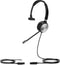 Yealink YHS36 - Headset - Bedraad - On-Ear - Zilver Zwart