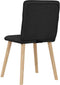 vidaXL - Eetkamerstoelen - 2 - st - stof - zwart