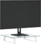 vidaXL - Monitorstandaard - 40x35x8 - cm - gehard - glas - en - metaal - wit