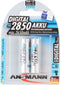 Ansmann 2850 - Oplaadbare NiMH batterij AA 2850mAh - Zilver (2 stuks)