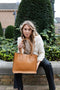 Berba Dames Leren Handtas Icons 885-115 Cognac