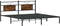 vidaXL - Bedframe - zonder - matras - 183x203 - cm - spaanplaat - gerookt - eiken