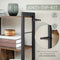 O'DADDY® - Boekenkast - Industrieel ontwerp - 74 x 30 x 150 cm - Vintage bruin - Zwart metaal