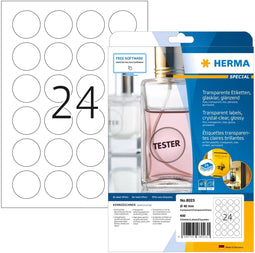 Herma 8023 - Folie-etiketten Ø 40 mm - Hoogglanzend en weerbestendig (600 stuks)