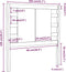 vidaXL - Hoofdbord - 106x4x100 - cm - massief - grenenhout - zwart