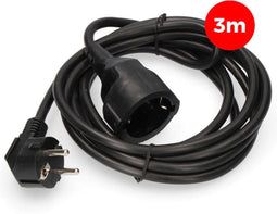 Verlengbare Kabel EDM 3 x 1,5 mm 3 m Zwart