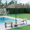 Woltu Parasol - 175 cm - Rond - UV-bestendig - Waterdicht - Verstelbaar - Donkergrijs