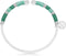 Scmyk BG-266 E - Armband Bangle - Goud plated met turquoise & zilver draad - Zilverkleurig