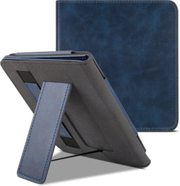 Lunso - Luxe sleepcover stand hoes - Geschikt voor Kobo Libra 2 (7 inch) - Blauw