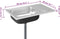 vidaXL - Gootsteen - met - afvoerset - 800x500x155 - mm - roestvrij - staal - zilver