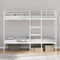 vidaXL - Stapelbed - zonder - matras - 75x190 - cm - staal - wit