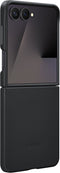 Samsung Galaxy Z Flip 7 - Hoesje - Vegan Leather - Zwart