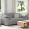 vidaXL - Loveseat - Sofa - in - Lichtgrijs - - - 140 - cm - Stof