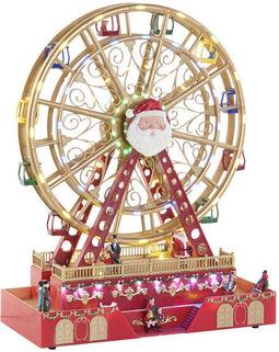 Kerstversiering DKD Home Decor Noria Rood Multicolour Hars Kerstmis 38 x 17 x 49 cm