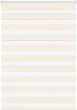 vidaXL - Zebra - rolgordijn - 95x150 - cm - stofbreedte - 90,9 - cm - marmerbeige