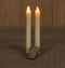 Anna's Collection LED Dinerkaarsen - 23 cm - afstandsbediening - ivoor (2 stuks)