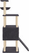 vidaXL - Kattenmeubel - met - sisal - krabpalen - 153 - cm - donkergrijs