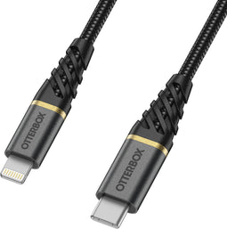 Otterbox Premium Cable - USB C-Lightning - 2M USB-PD - Zwart