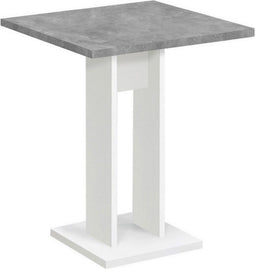 FMD - Eettafel - 70 - cm - betongrijs - en - wit